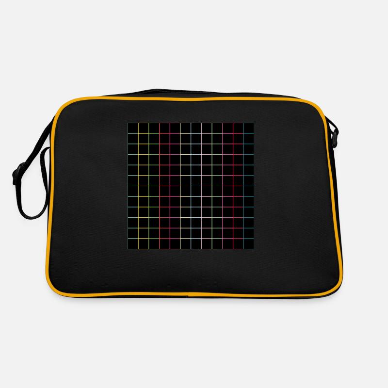 Vertical and horizontal lines Retro Bag