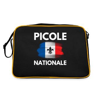 Picole Nationale France - Fleur de Lys - Sac Retro - noir/or - Dos