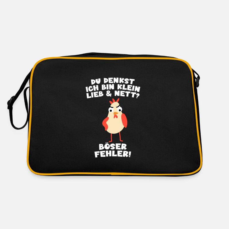 Du denkst Ich bin klein lieb und nett? Retro Tasche