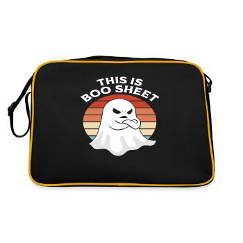 C’est Boo Sheet Halloween - Sac Retro - noir/or - Dos