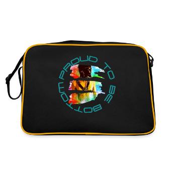 Fier d’être en bas - Sac Retro - noir/or - Dos