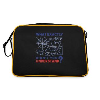 Qu’est-ce que vous ne comprenez pas exactement? Math freak. - Sac Retro - noir/or - Dos