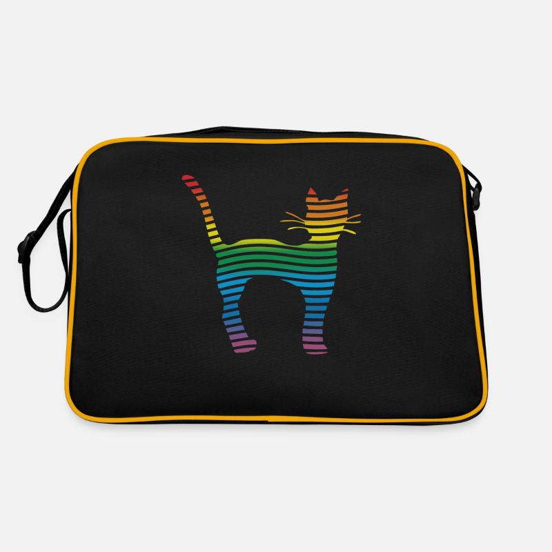 Katze Retro Tasche