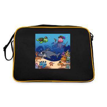 Créatures marines pirates - Sac Retro - noir/or - Dos