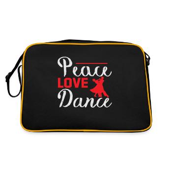 Danse de l’amour de la paix - Sac Retro - noir/or - Dos