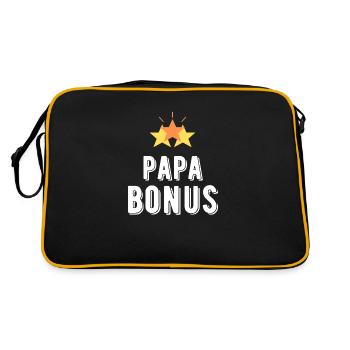 bonus dad - Retro Bag - black/gold - Back