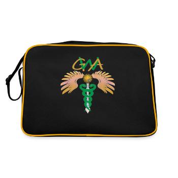 GWA - redressement mental de la colonne vertébrale - Caduceus - Sac Retro - noir/or - Dos