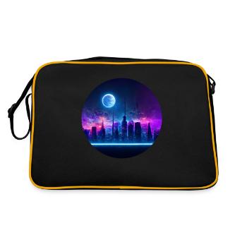 City in the dark - Retro Bag - black/gold - Back