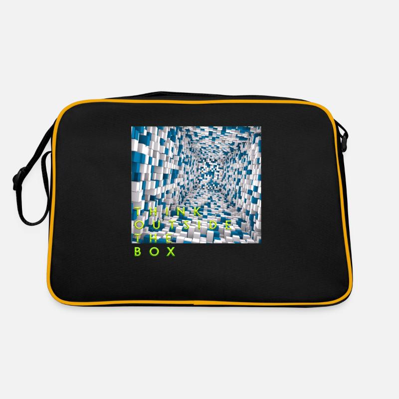 Think outside the box positive thoughts happy Retro Bag