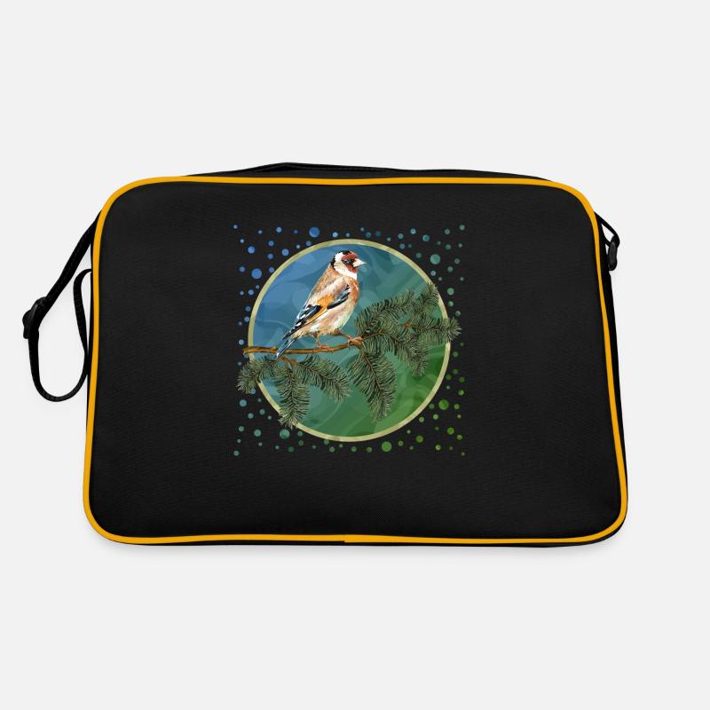 Bunter Vogel Retro Tasche