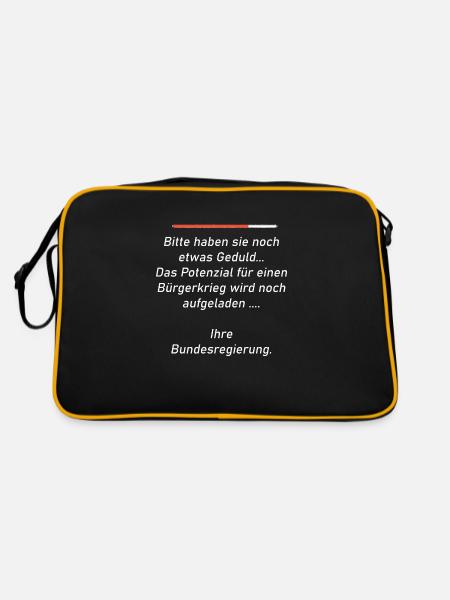 Bürgerkrieg - Retro Tasche - Schwarz/Gold