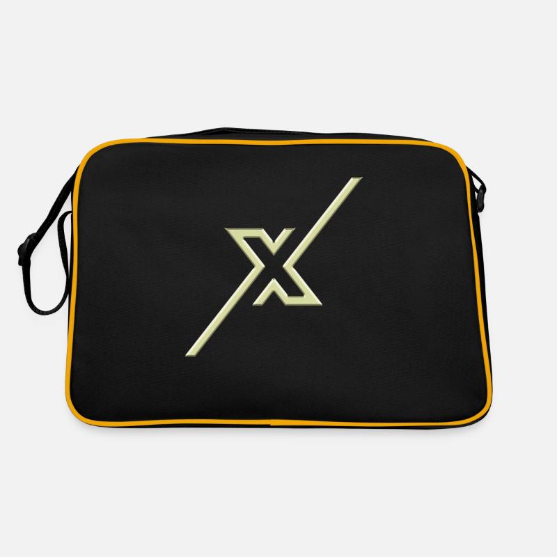 Symbol shape typography letter Alphabet X Retro Bag