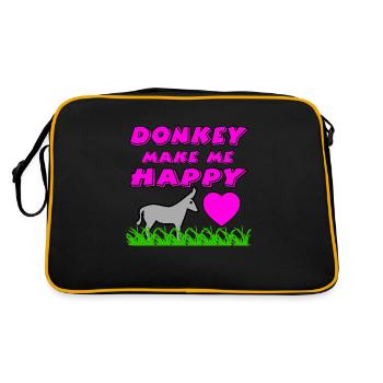 Donkey - Retro Bag - black/gold - Back