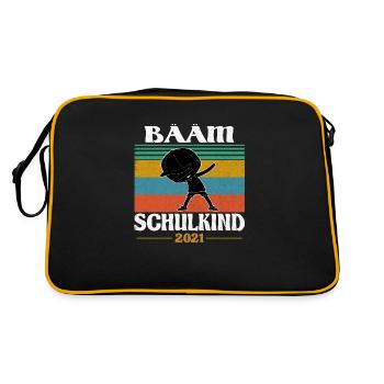 Bääm! Schoolchild 2021 School Enrolment Back to school School - Retro Bag - black/gold - Back