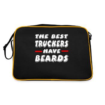 Truck - Retro Tasche - Schwarz/Gold - Hinten