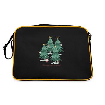 Hide and seek Santa - Retro Bag - black/gold - Back