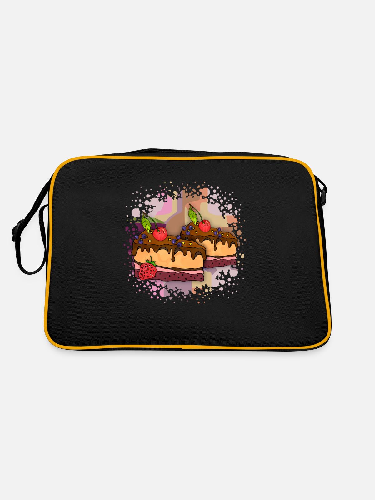 Cake - Retro Bag - black/gold - Back