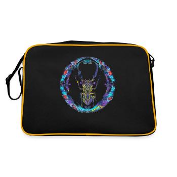 Scarabée coloré - Sac Retro - noir/or - Dos