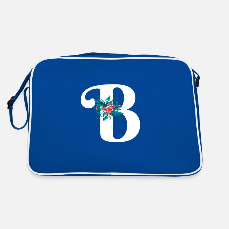 lettre B fleuris Sac Retro