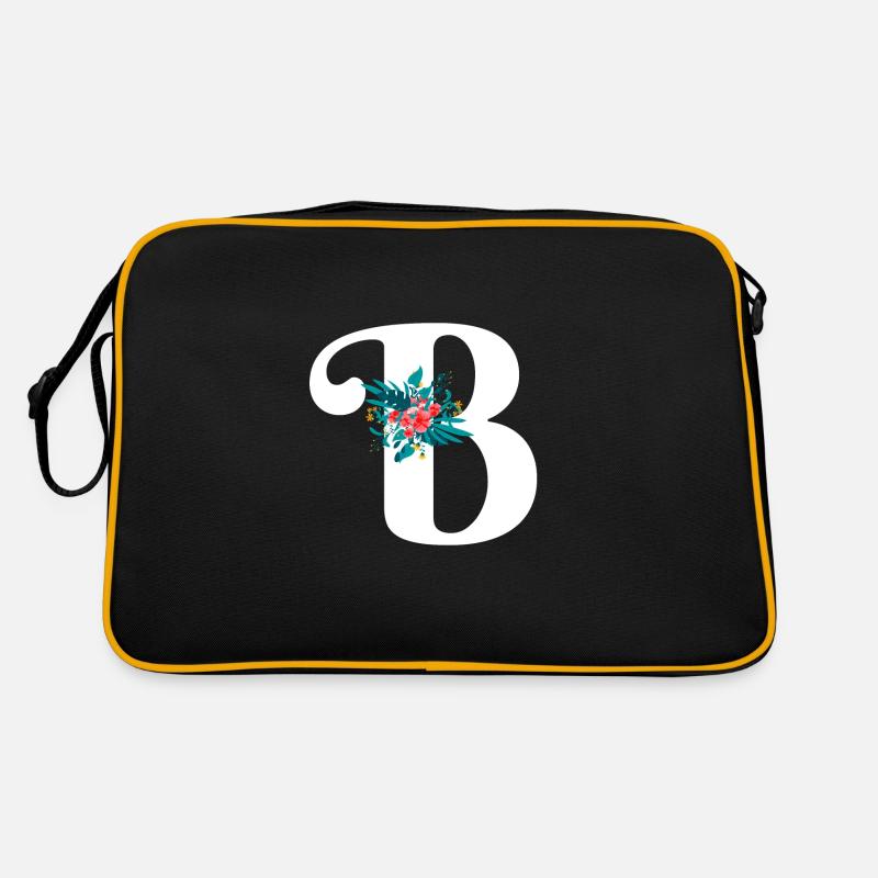 lettre B fleuris Sac Retro