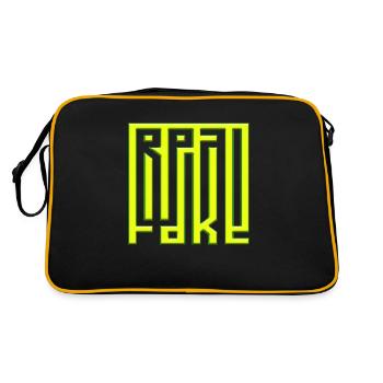 penser fausses pensées positives méditation heureuse - Sac Retro - noir/or - Dos
