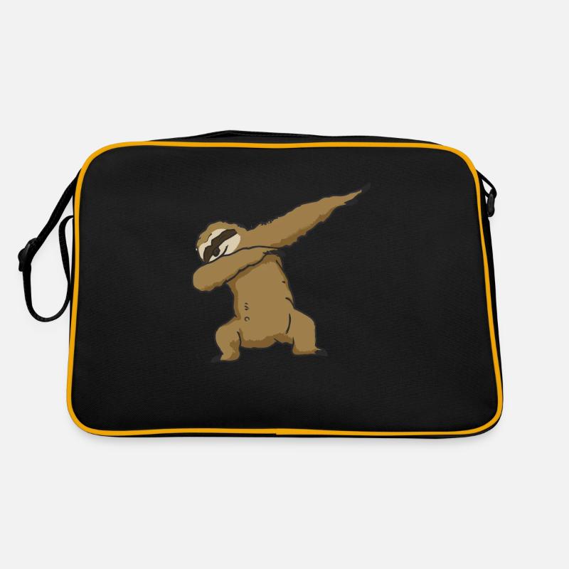 Dabbing Faultier Geschenkidee Retro Tasche