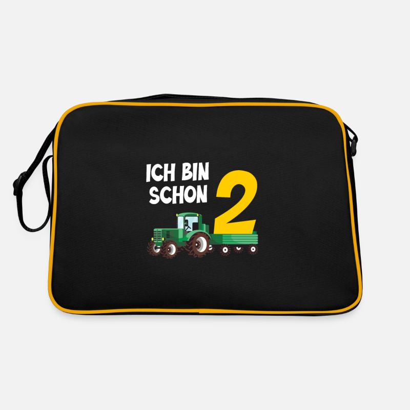 Ich bin schon 2 Retro Tasche