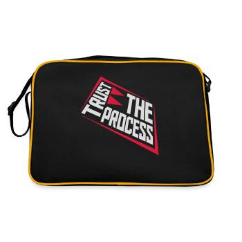 trust the process Quote - Retro Bag - black/gold - Back