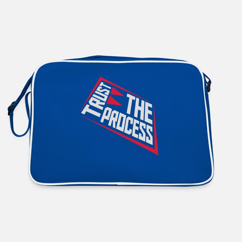trust the process Zitat Retro Tasche