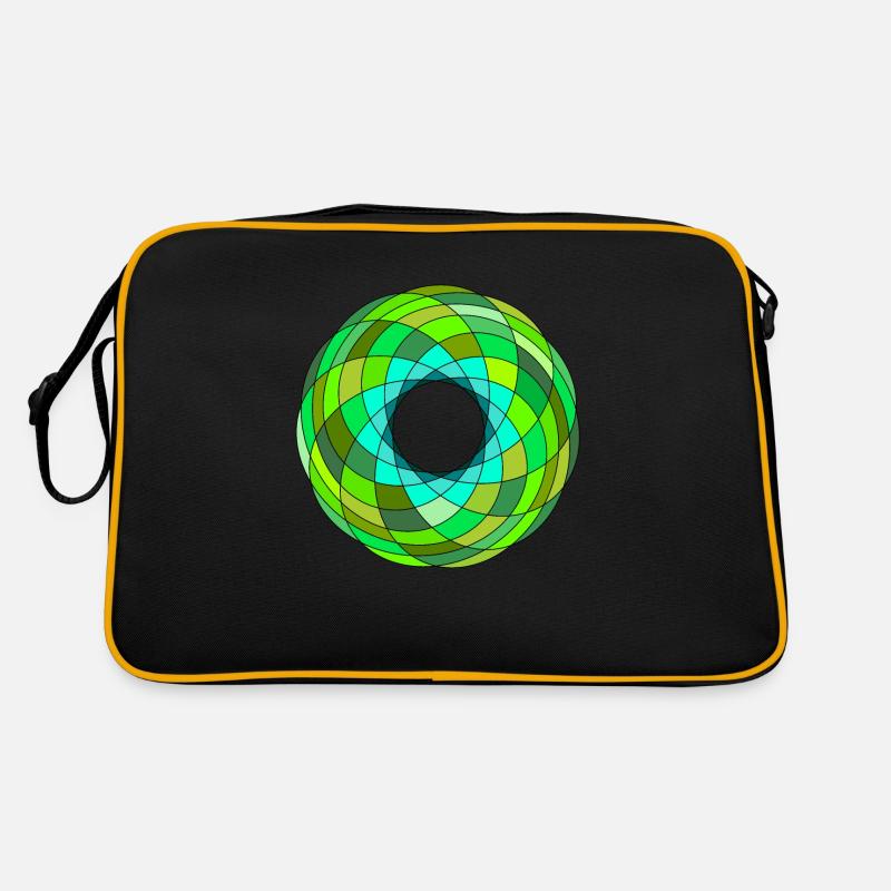 Green iris Retro Tasche