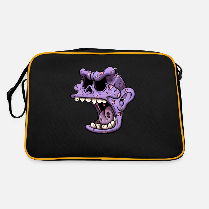 Zombie Head With Maggots Retro Bag