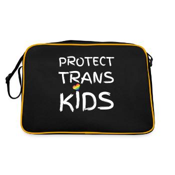 Protéger les enfants trans - Sac Retro - noir/or - Dos