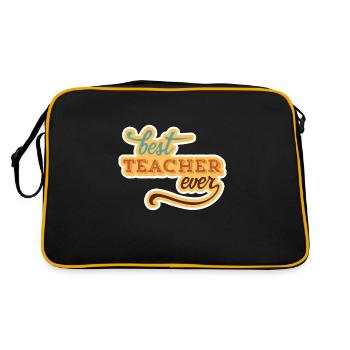 Meilleur Professeur pour Best Teacher ever - Sac Retro - noir/or - Dos
