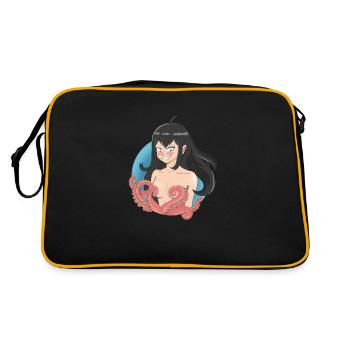 animated tentacle censor - Retro Bag - black/gold - Back