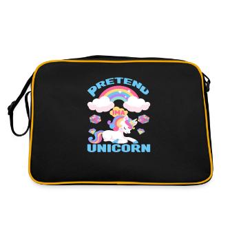 Pretend Im A Unicorn - Sac Retro - noir/or - Dos