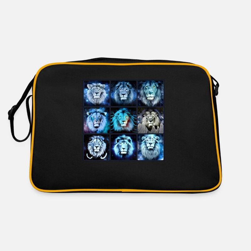 BLAUE LION Collage Retro Tasche