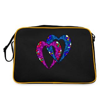 Heart - Retro Bag - black/gold - Back