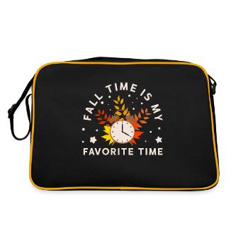 l'automne mon temps préféré - Sac Retro - noir/or - Dos