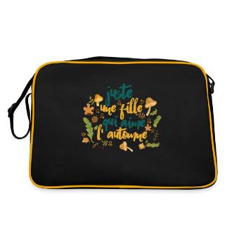 Juste une fille qui aime l'automne - Sac Retro - noir/or - Dos