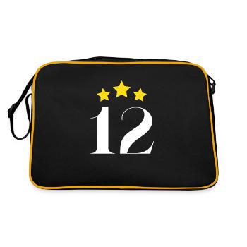 12ème anniversaire étoilé - Sac Retro - noir/or - Dos