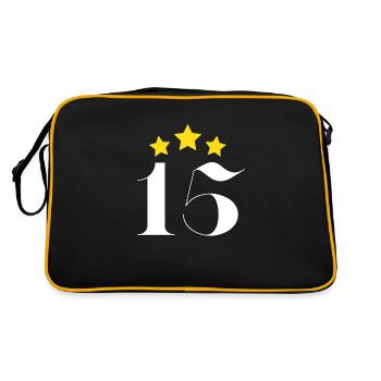 15ème anniversaire étoilé - Sac Retro - noir/or - Dos