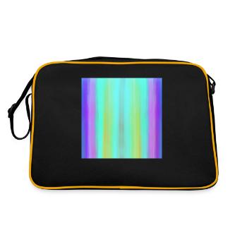 Farben ByRino - Retro Tasche - Schwarz/Gold - Hinten