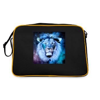 SURREAL LION 3 - Retro Bag - black/gold - Back