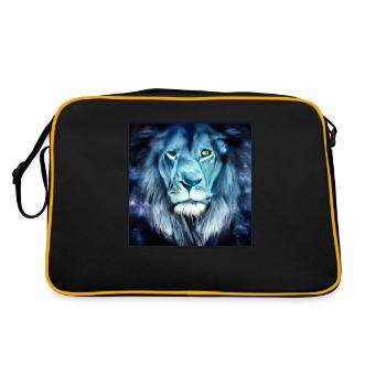 SURREAL LION 9 - Retro Bag - black/gold - Back