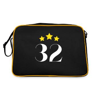32e anniversaire étoilé - Sac Retro - noir/or - Dos