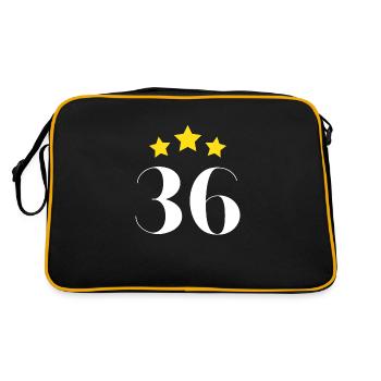36e anniversaire étoilé - Sac Retro - noir/or - Dos