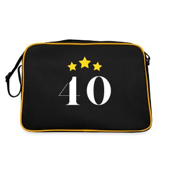 40th Anniversary - Retro Bag - black/gold - Back