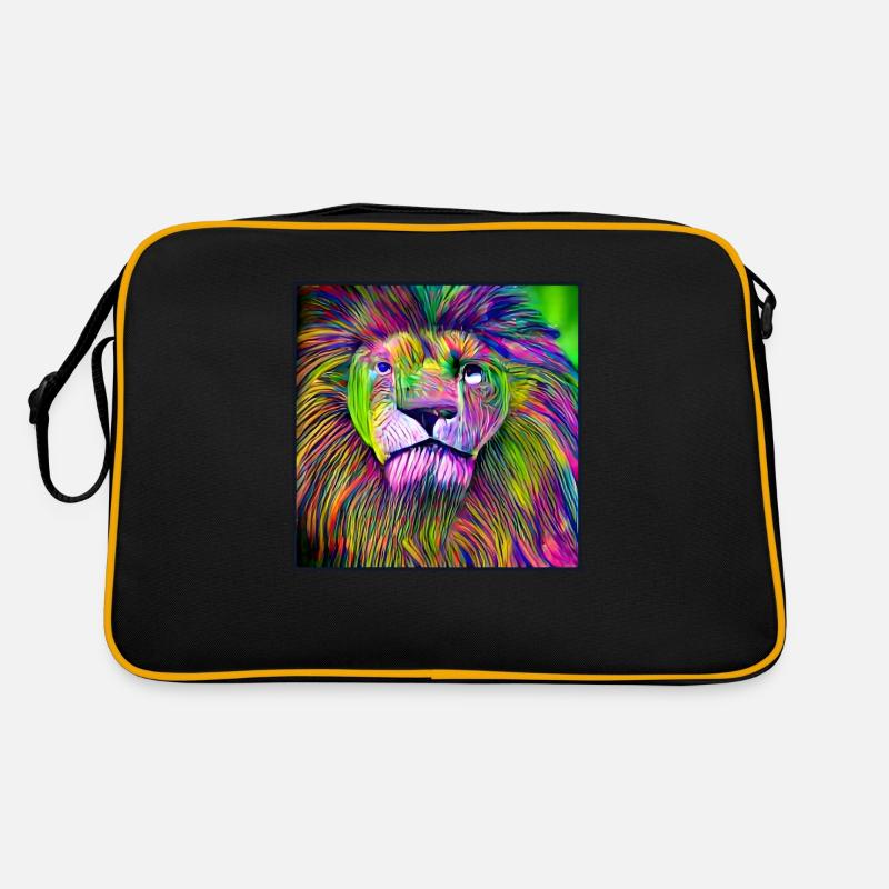 LION MULTICOLORE Sac Retro