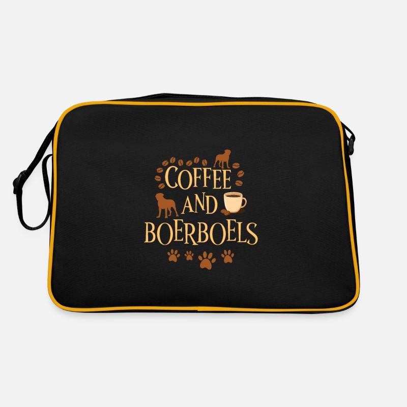 Café et Boerboels Sac Retro