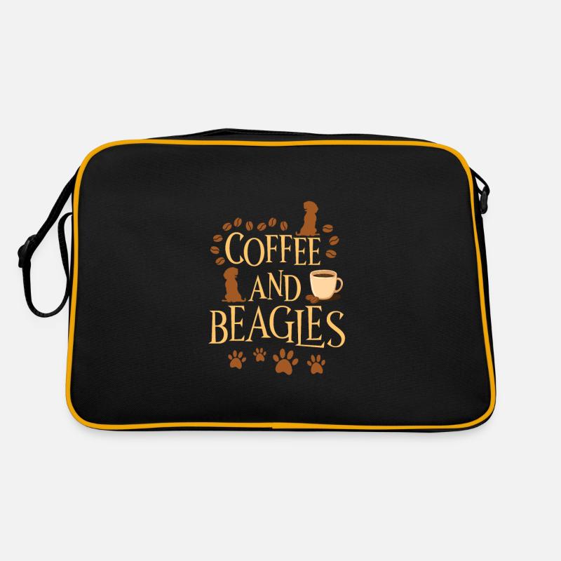 Café et Beagle Sac Retro